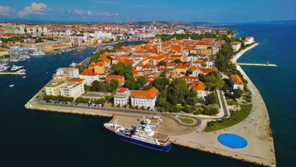 Pogled na cijeli grad Zadar