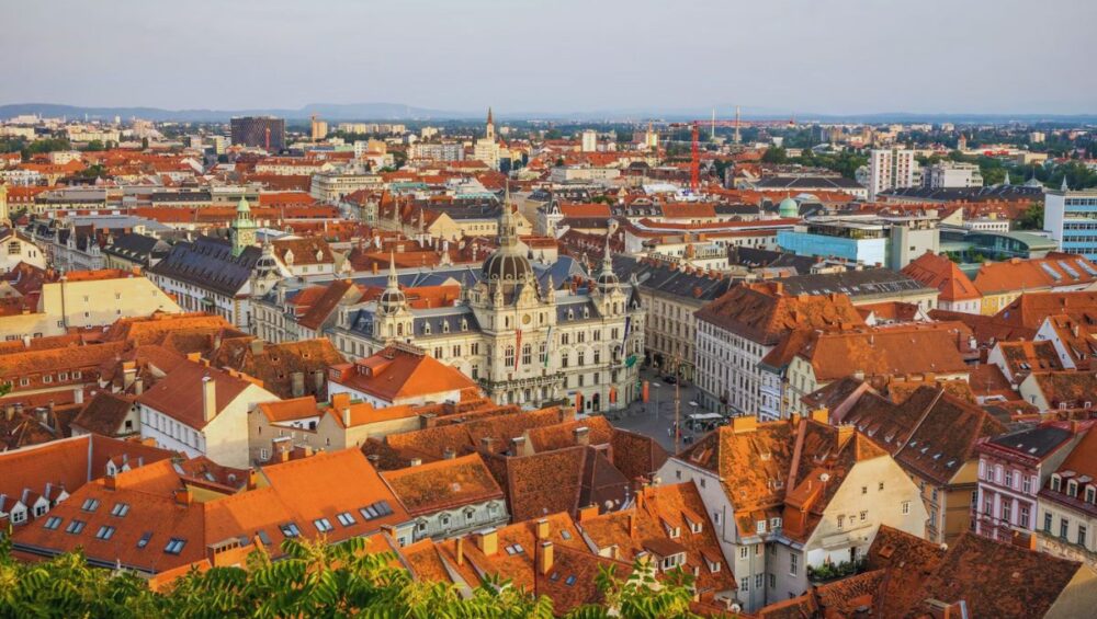 Pogled na grad Graz u Austriji