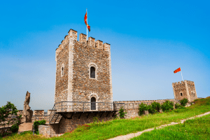 Na slici je prikazana Skopska tvrđava.