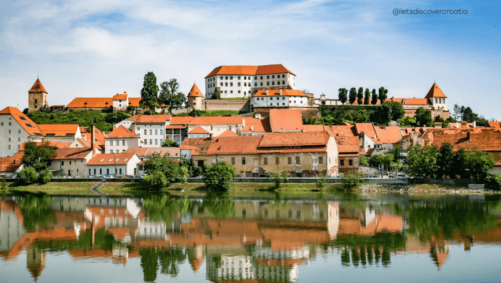 Na slici je prikazan dio starog grada Ptuja.