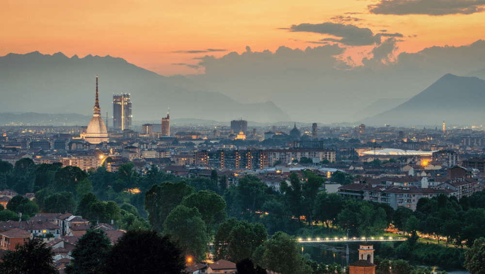 Panoramski pogled na Torino.